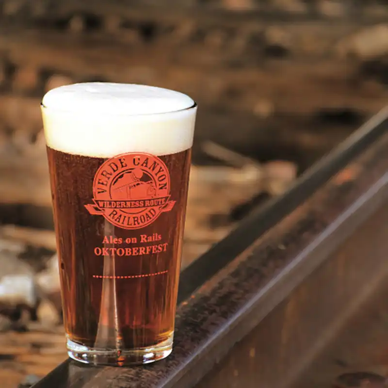 Ales on Rails Glass on Rail Clarkdale Oktoberfest Ales on Rails 2025 Verde Canyon Railroad | Oktoberfest Clarkdale