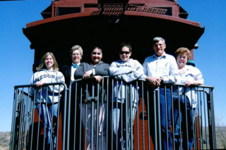Caboose Verde Canyon Railroad Family on Back Caboose Verde Canyon Railroad Family on Back