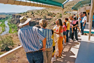 Open-Air Train Car Over SOB Bridge Verde Canyon