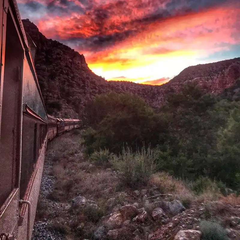 Saturday Starlight Tours Verde Canyon Railroad Sunset Train Rides