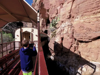 Tunnel Verde Canyon Railroad Child Open-Air Car Tunnel Verde Canyon Railroad Child Open-Air Car
