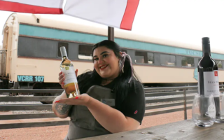 Uncorked Wine Festival Verde Canyon Railroad Bartender Smiling mb Uncorked Wine Festival Verde Canyon Railroad Bartender Smiling mb