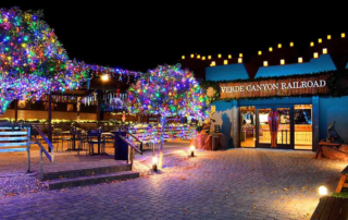 Magical Christmas Journey Verde Canyon Holiday Train Rides Santa Depot Entrance