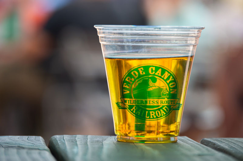 Ales on Rails Verde Canyon Railroad Beer on Table