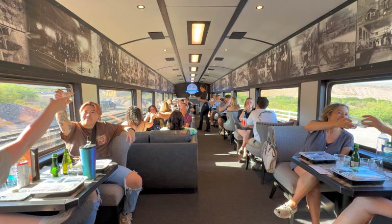 Cheers to Grape Train Escape Verde Canyon Railroad