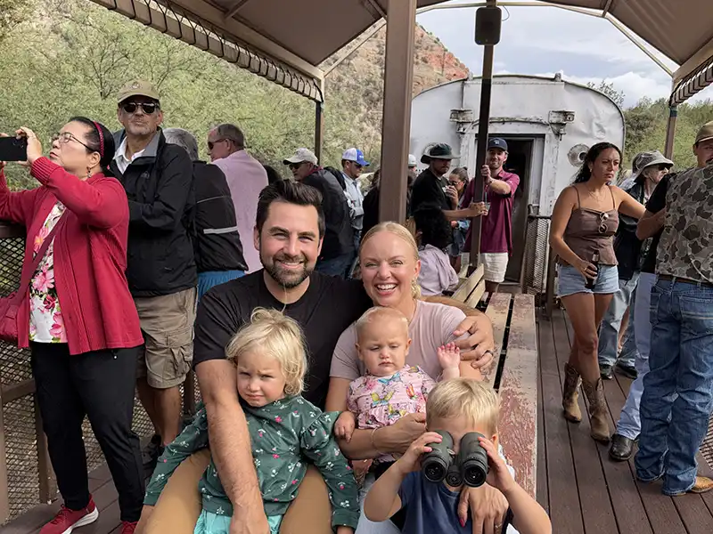Mother's Day Train Rides Verde Canyon Family Open-Air Car