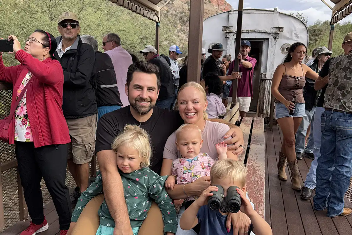 Mother's Day Train Rides Verde Canyon Family Open-Air Car